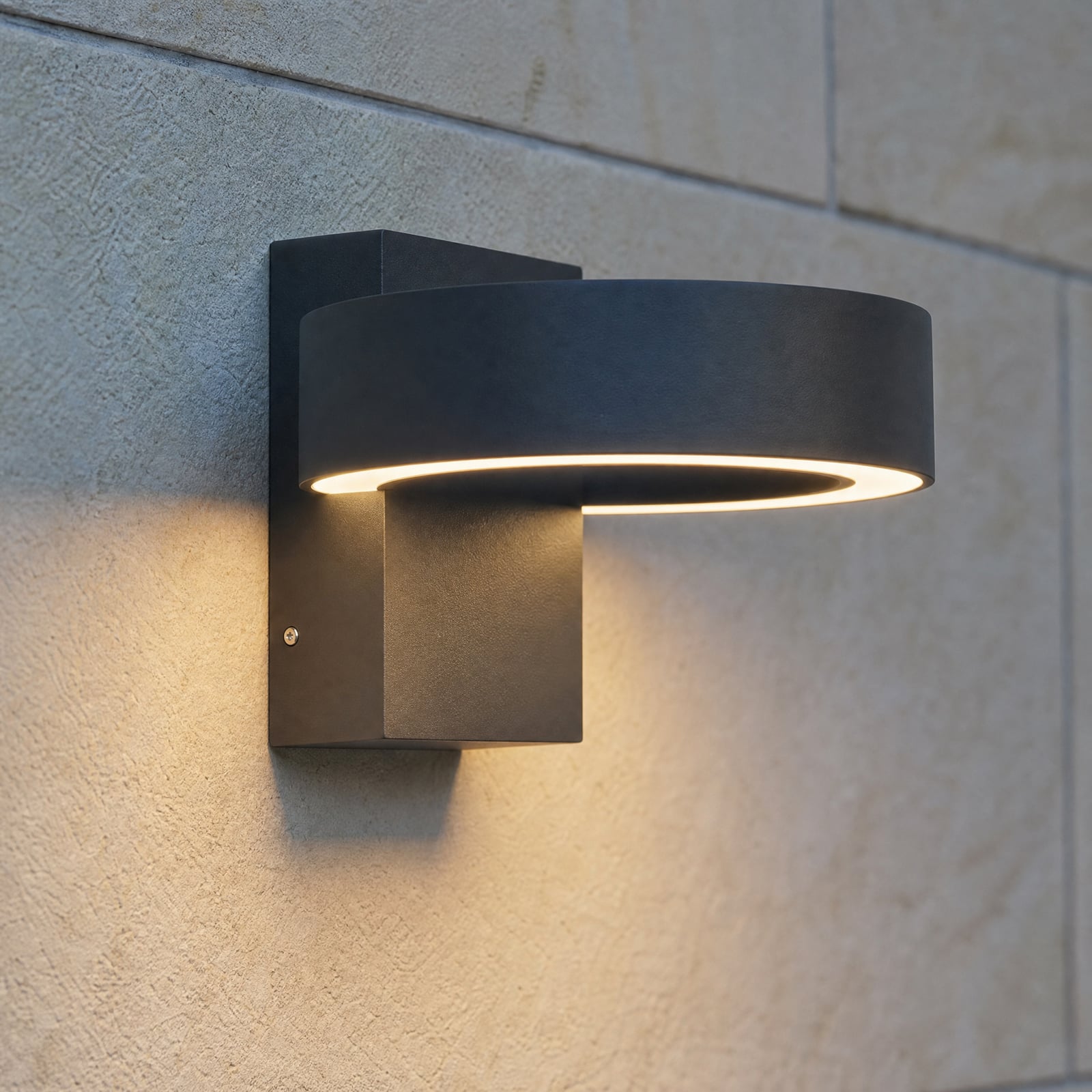 Applique d'extérieur LED, noire, CCT, métal, IP65 - Lucande Applique d'extérieur LED, noire, CCT, métal, IP65 - Lucande