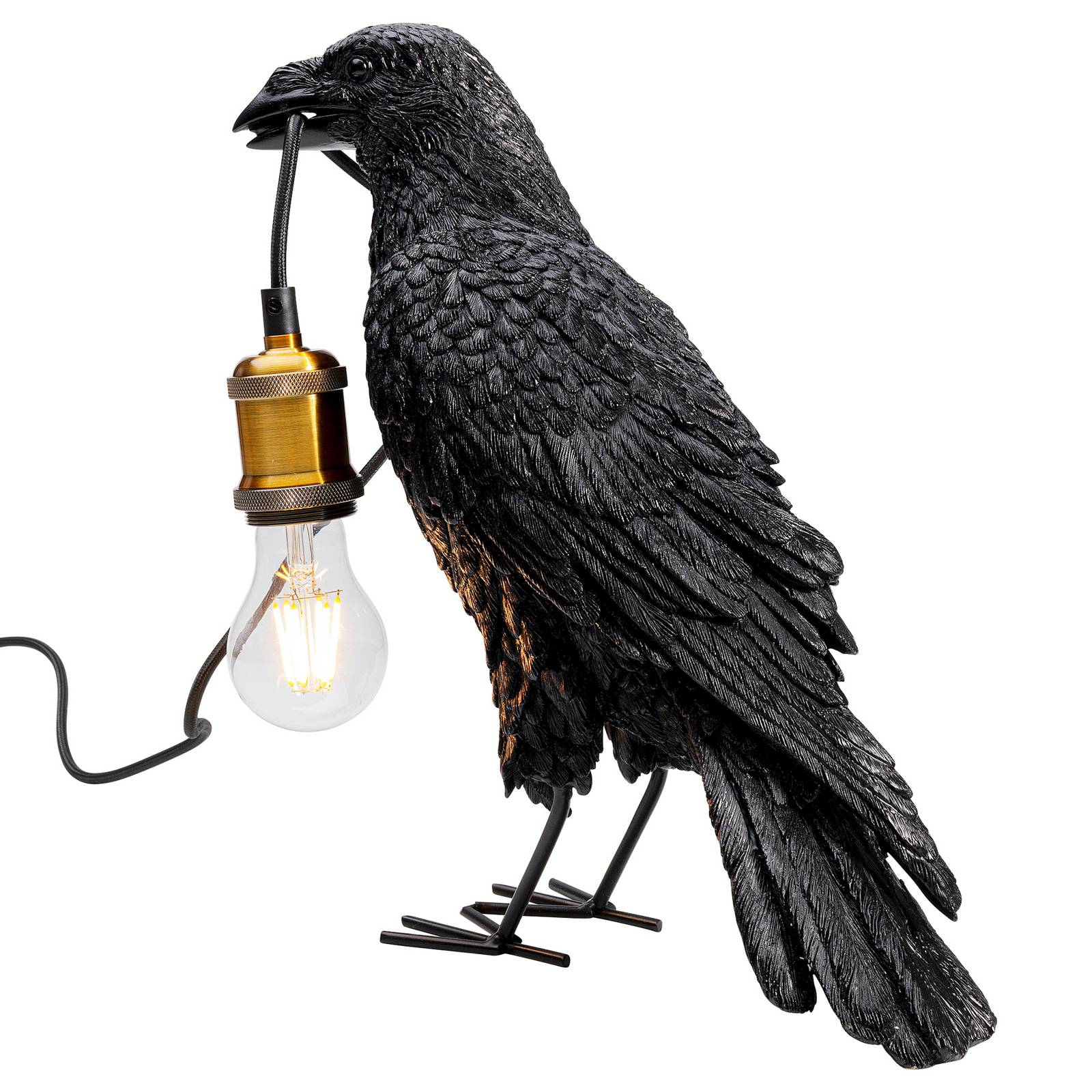 Lampa stołowa Kare Animal Crow w kształcie wrony