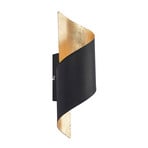 Chenotara Lampa Ścienna Black/Gold - Lindby