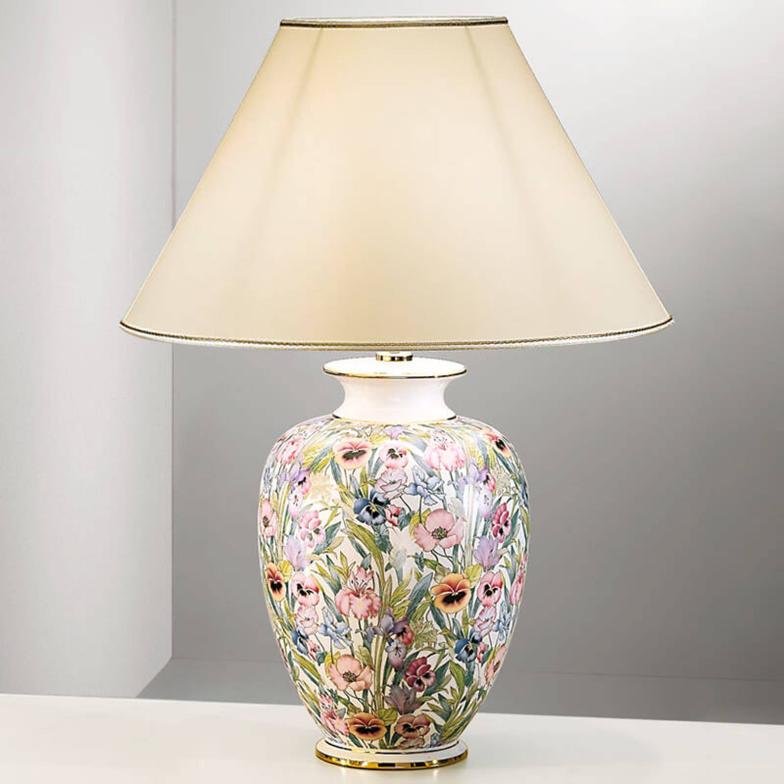 austrolux KOLARZ Giardino Panse – stolní lampa květiny 50 cm