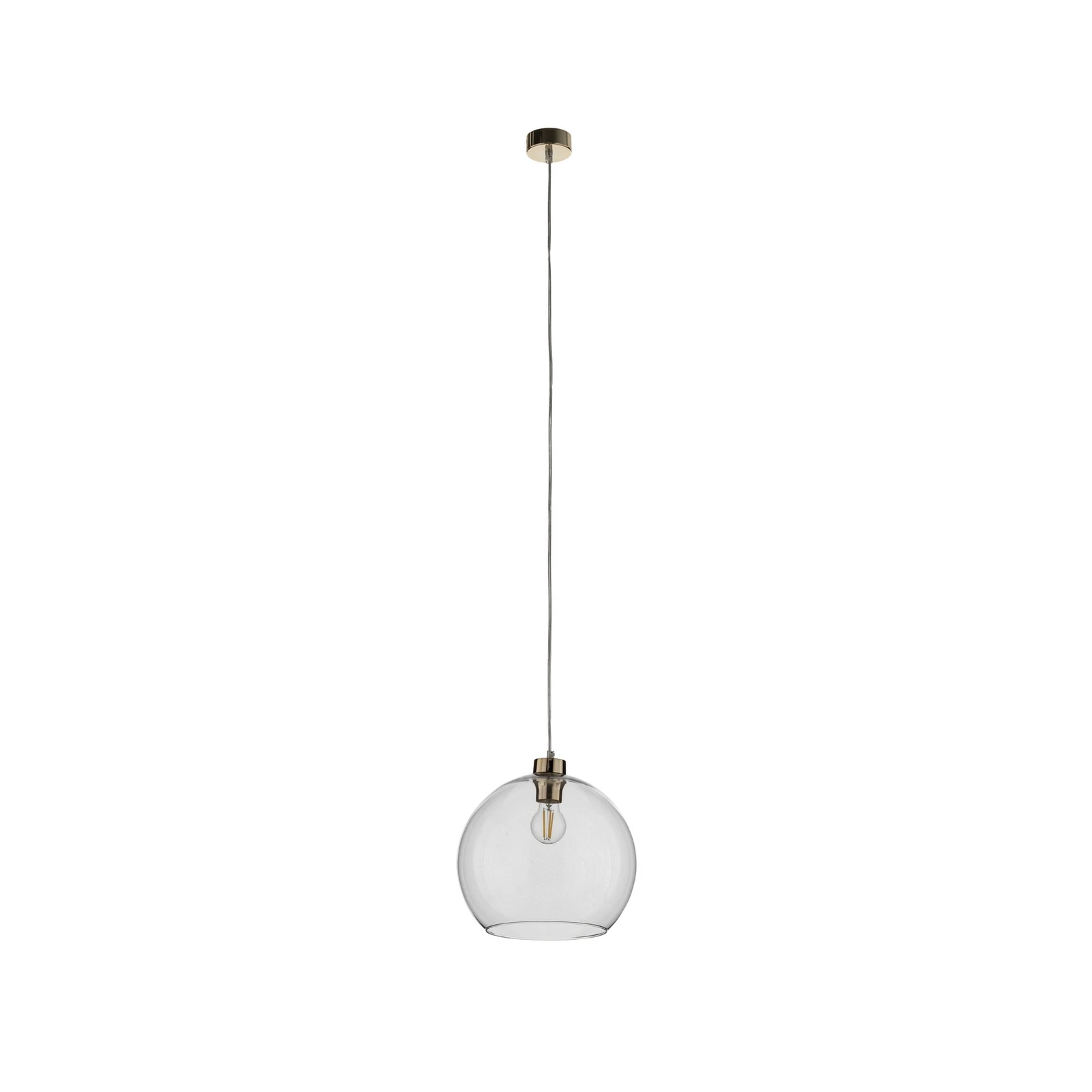 Rippvalgustid Cubus, läbipaistev, klaas, Ø 30 cm, E27