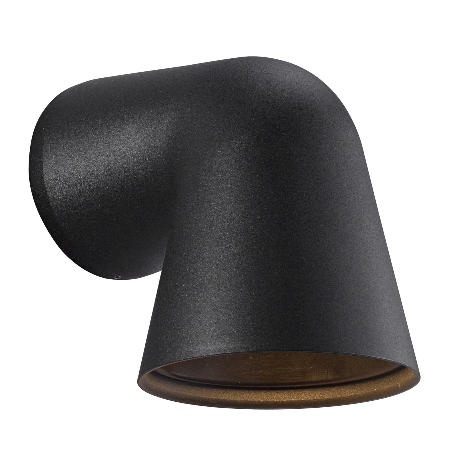 Front Single Vegglampe Black - Nordlux