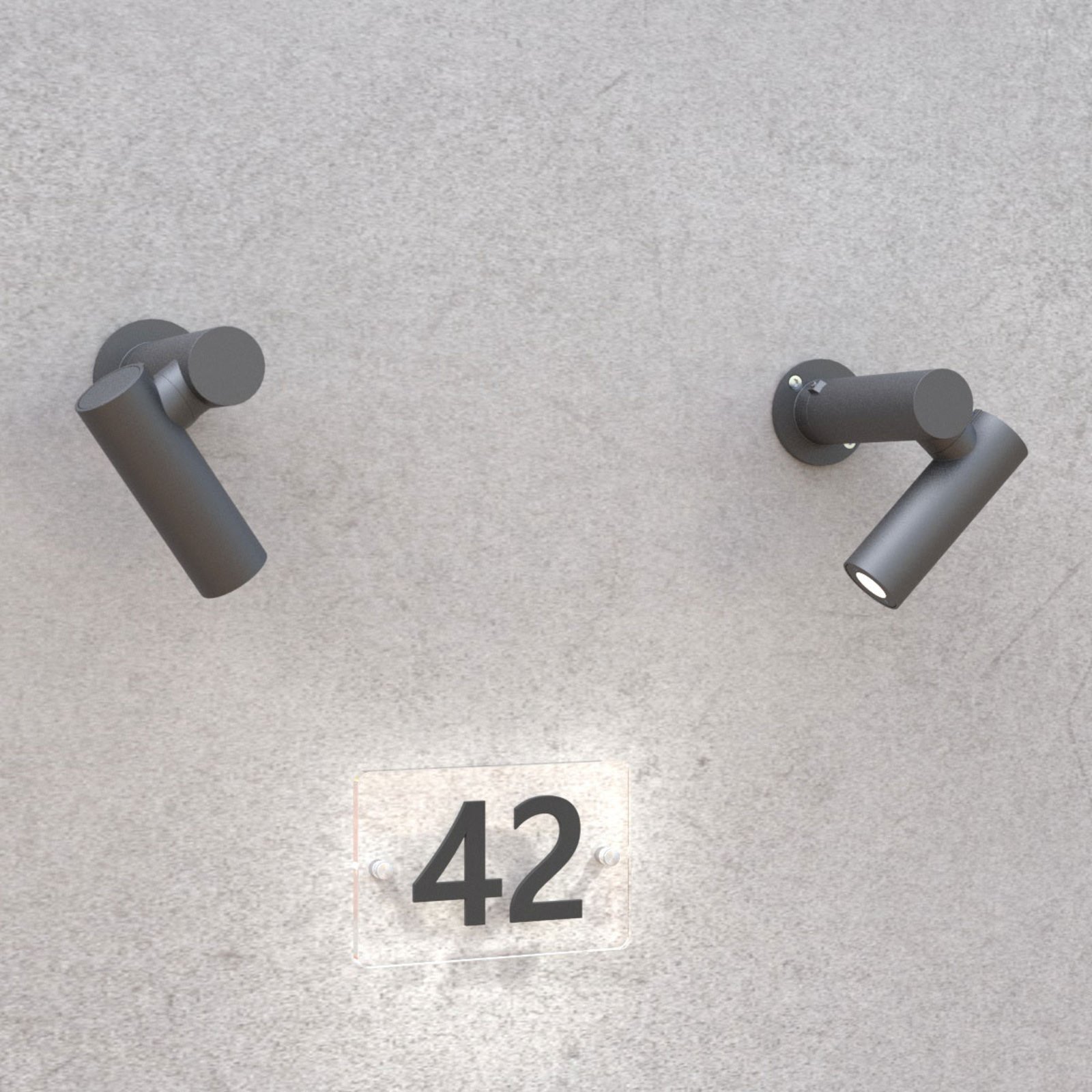 Narea LED Gartenleuchte H14 Dark Grey - Lucande