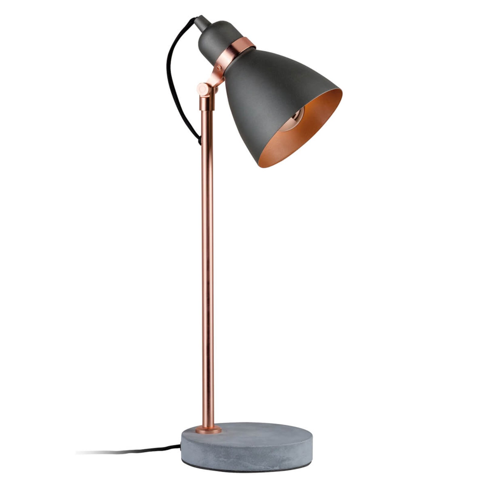 Modern table lamp Orm with concrete base