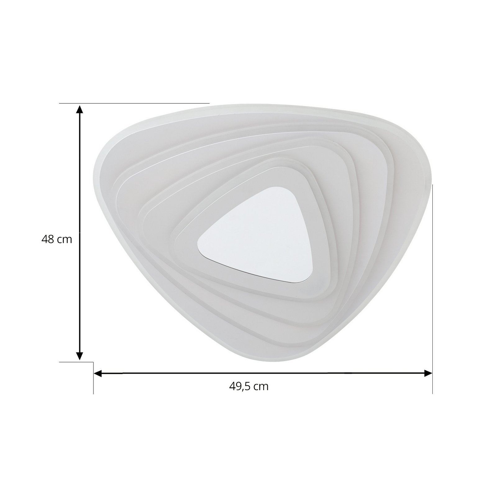 Lindby LED таванна лампа Rebeka, 48x49cm, CCT, дистанционно управление