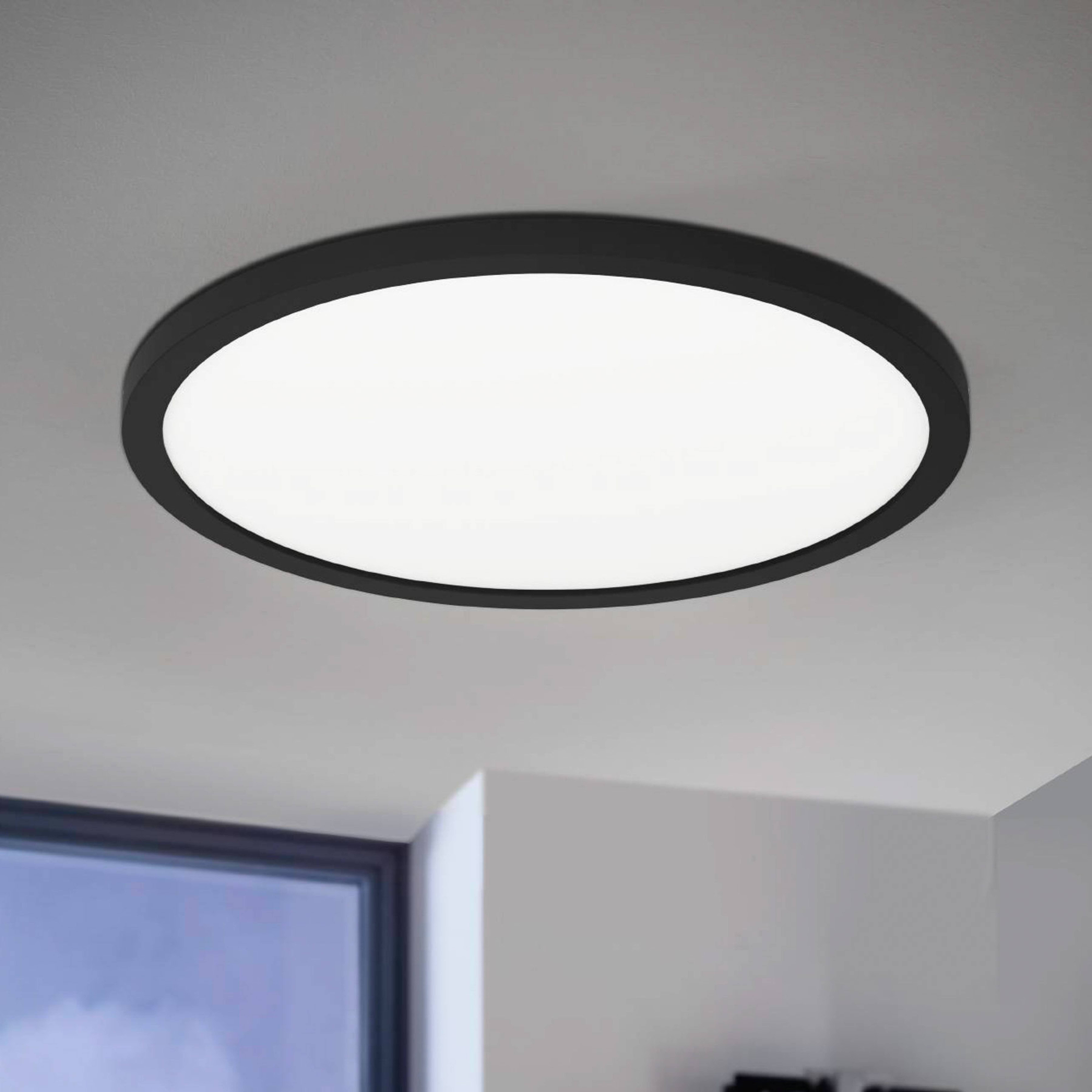 EGLO connect Rovito-Z lámpara de techo negro Ø 29,5cm