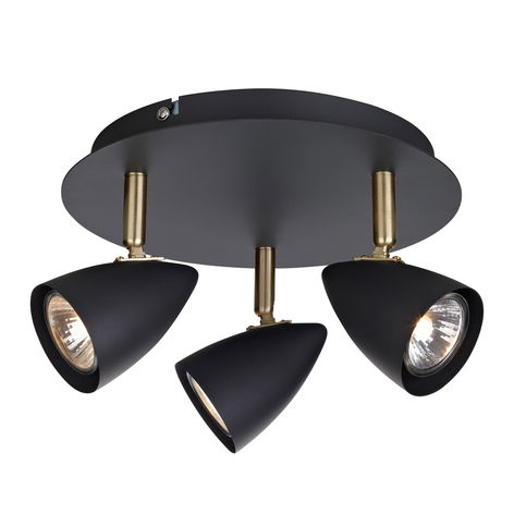Plafondlamp Ciro - in zwart