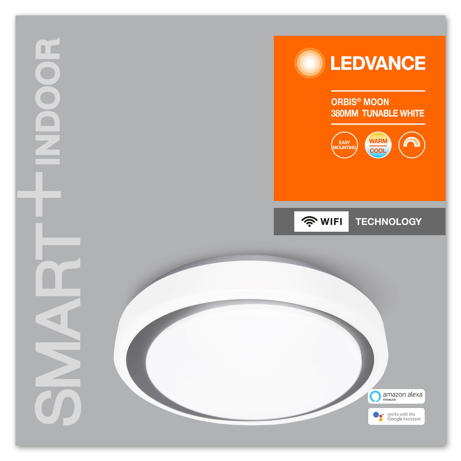 LEDVANCE SMART+ WiFi Orbis Moon CCT 38cm grijs