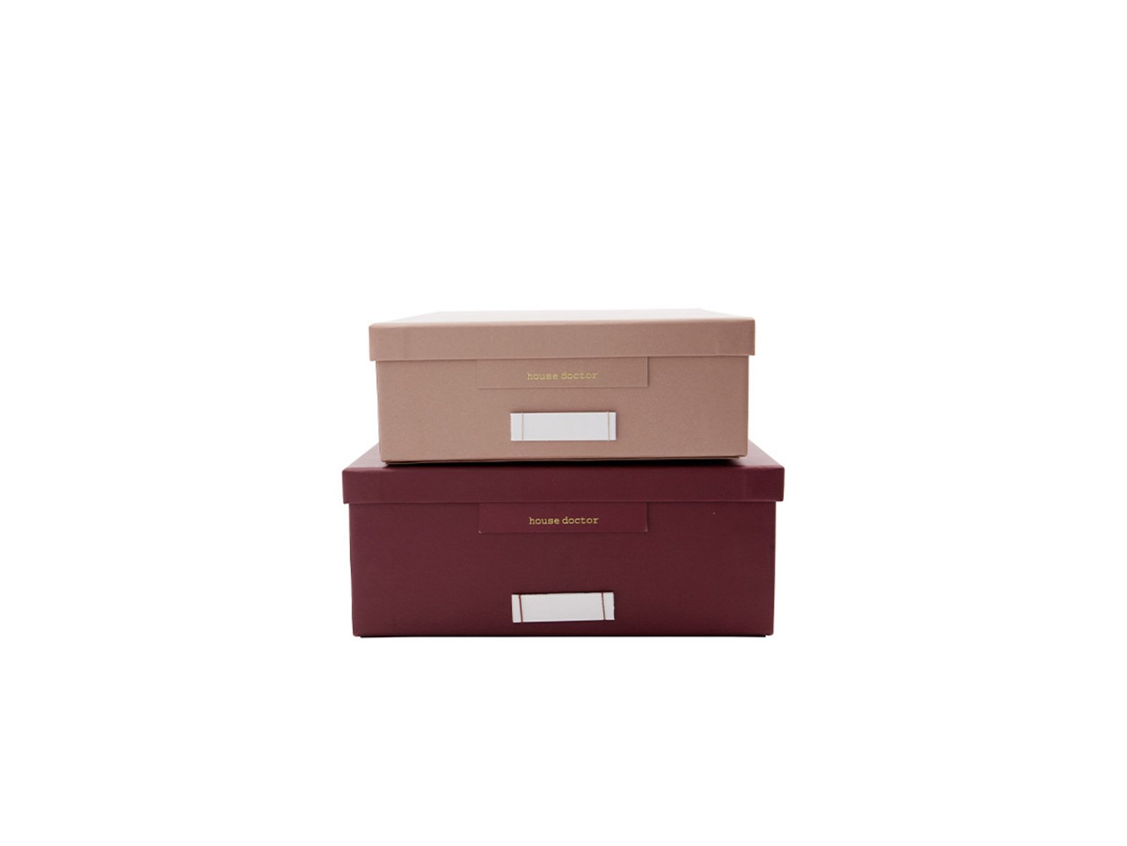 Keep Caja organizadora 2pcs. Bordeaux/Rosa - House Doctor