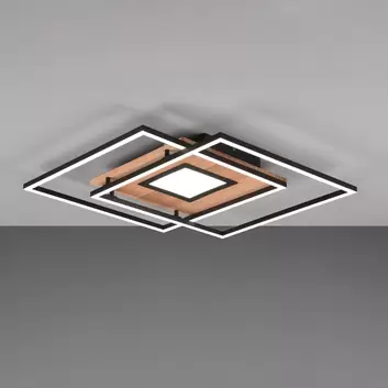 LED-Deckenleuchte Vertigo, CCT, cm, schwarz Ø 61,5
