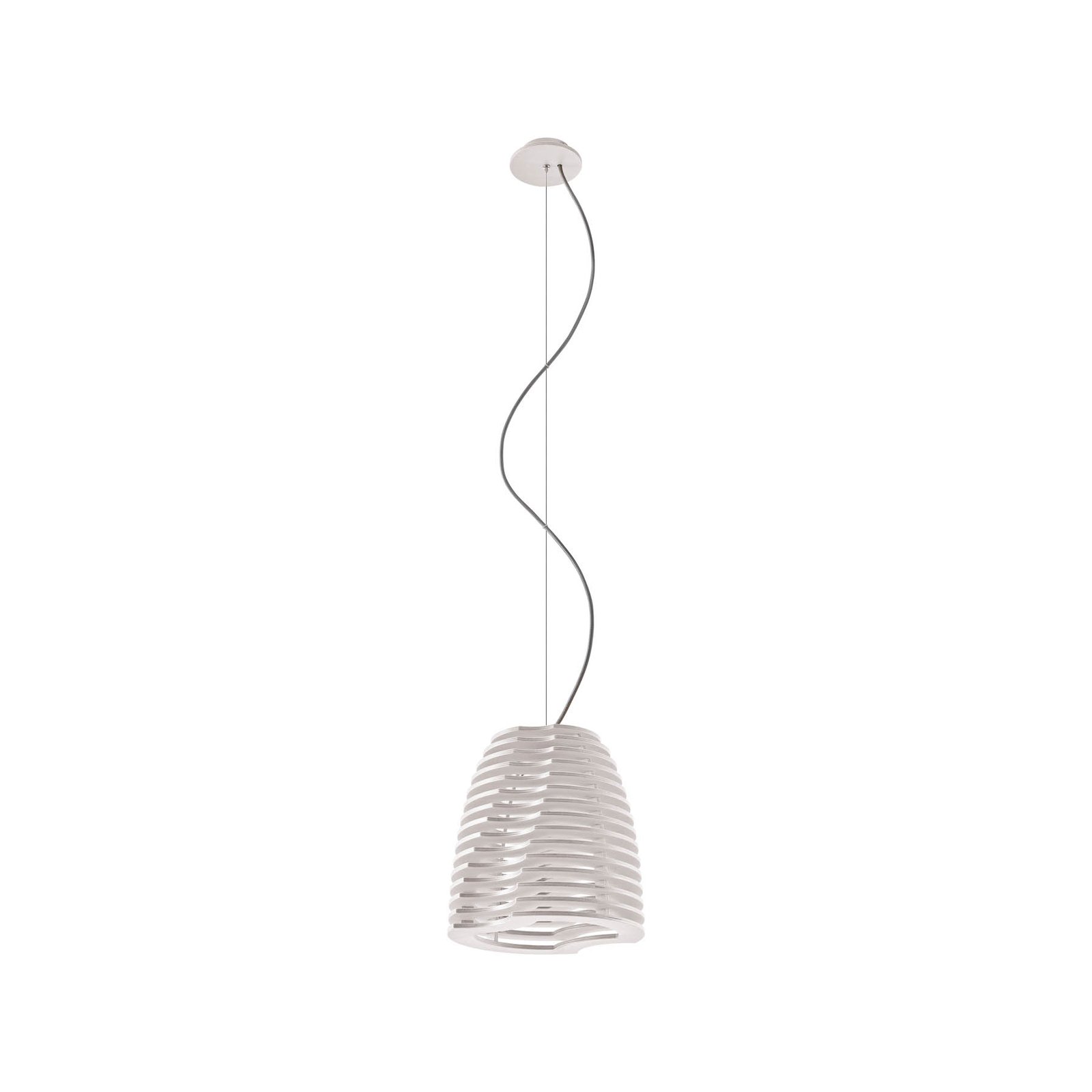 Suspension Twist, hêtre, blanc, 150 cm