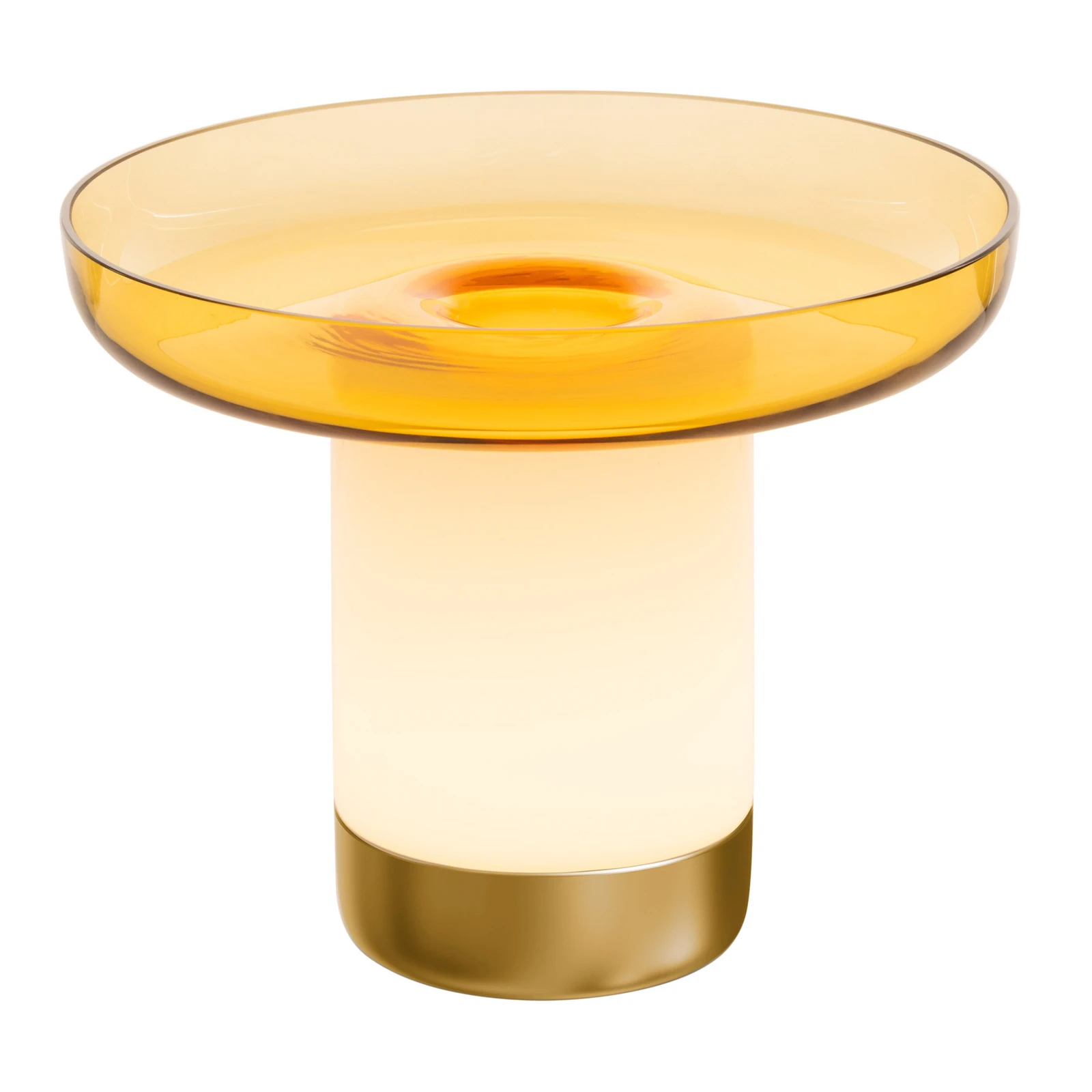 Artemide Bontà LED-Tischleuchte, gelbe Schale