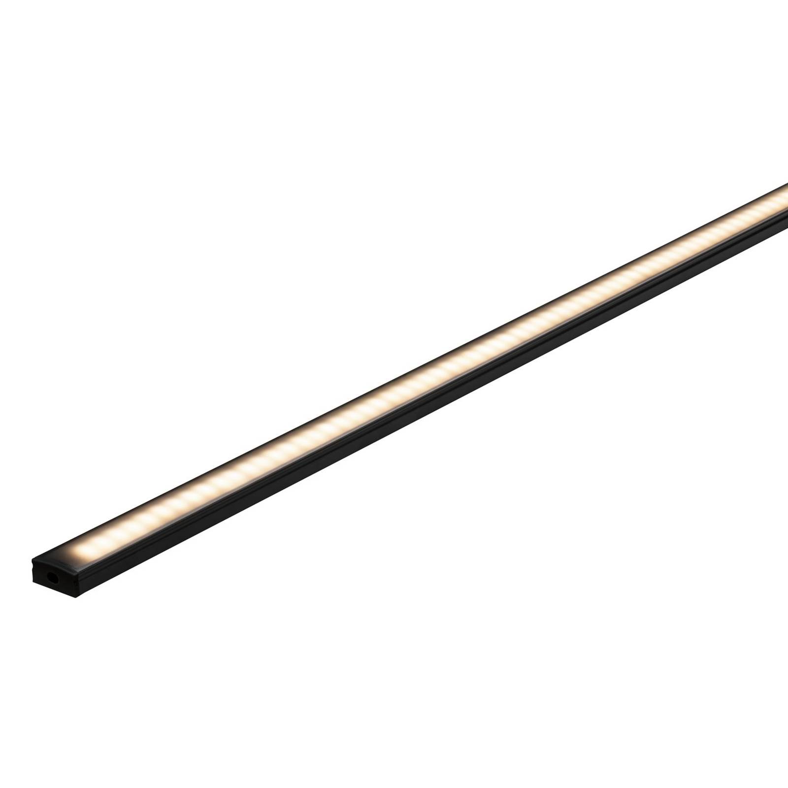 Paulmann Base -profiili, musta, musta, 2m - led-profiilit