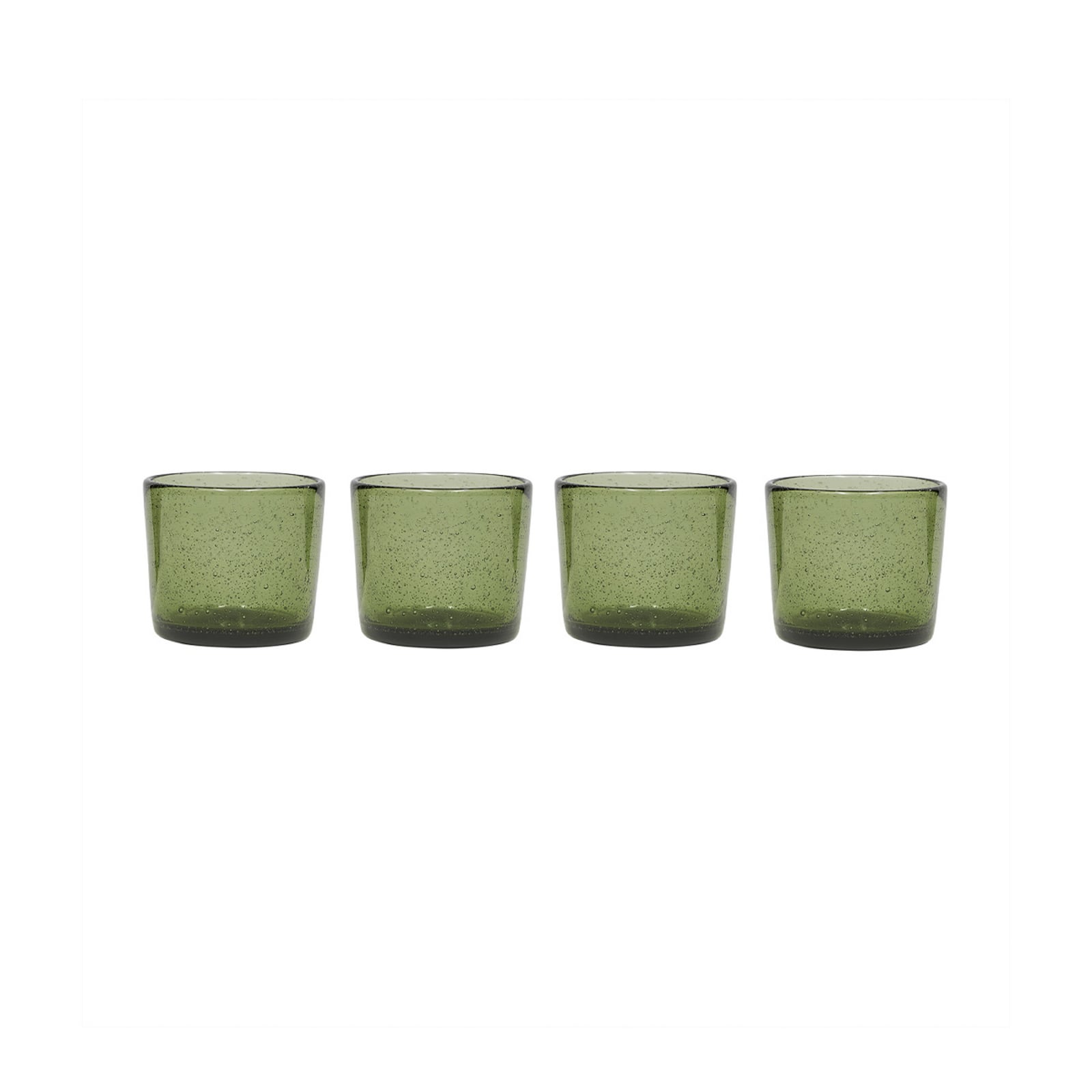 Kuki-lasi, vihreä, 4 kpl:n sarja, korkeus 8 cm – OYOY Living Design