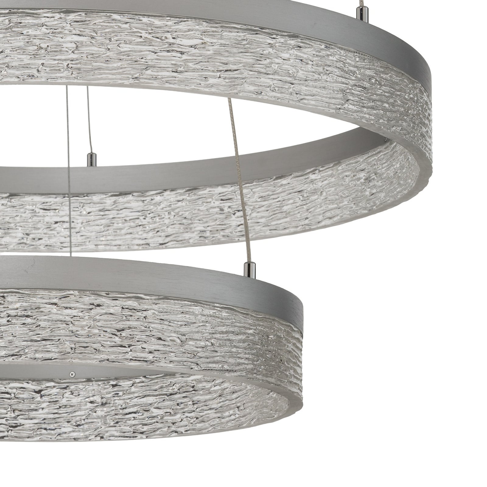 Żyrandol LED Gala, srebrny, metal, Ø 60 cm, 4000 K Żyrandol LED Gala, srebrny, metal, Ø 60 cm, 4000 K