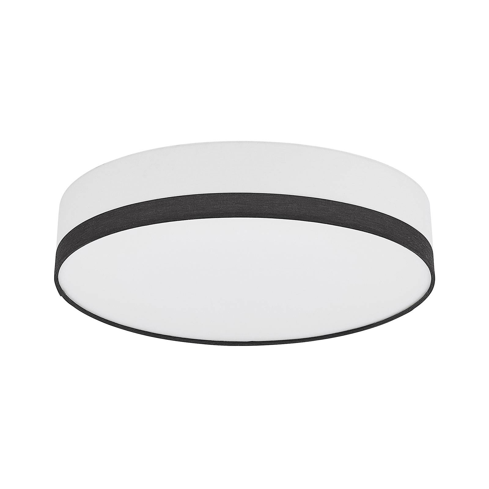 Lindby Laia LED ceiling light, Ø 50 cm, for Living / Dining Room, metal, plastic, 40 W, H: 13 cm