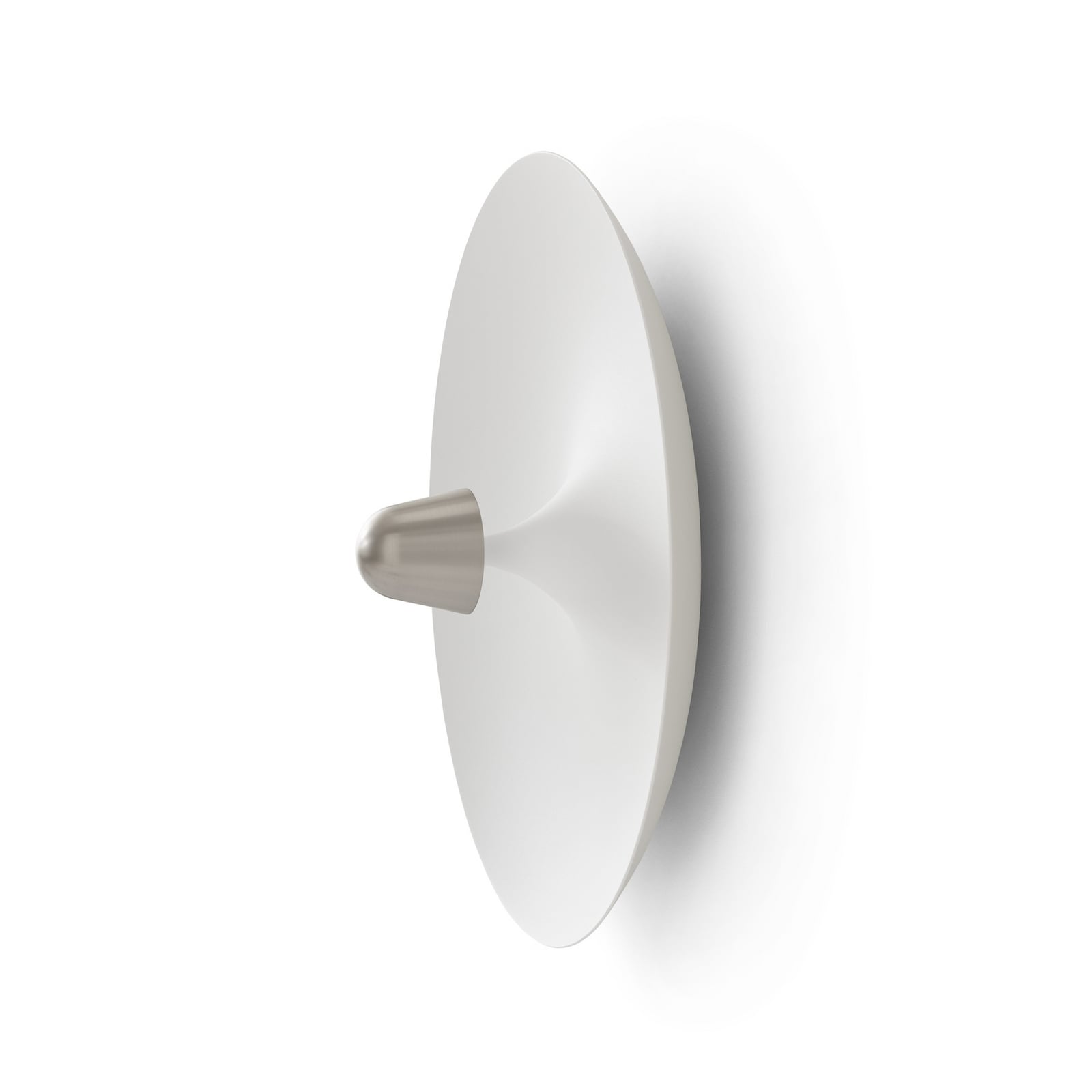 Applique a LED Kantarell, nichel/bianco, Ø 55 cm - New Works Applique a LED Kantarell, nichel/bianco, Ø 55 cm - New Works