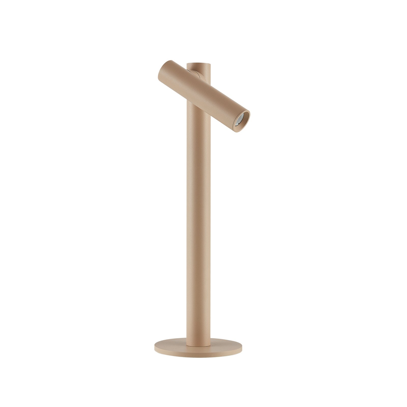 Molto Luce LED table lamp Mimo T, sand-coloured, aluminium