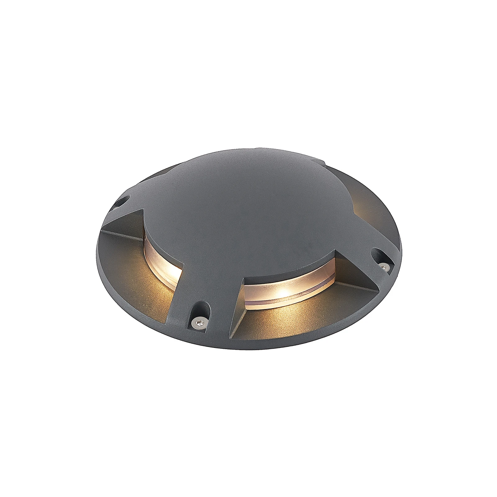 Lindby LED-Bodenstrahler Cormac, 4-flammig, Ø 21 cm, IP67