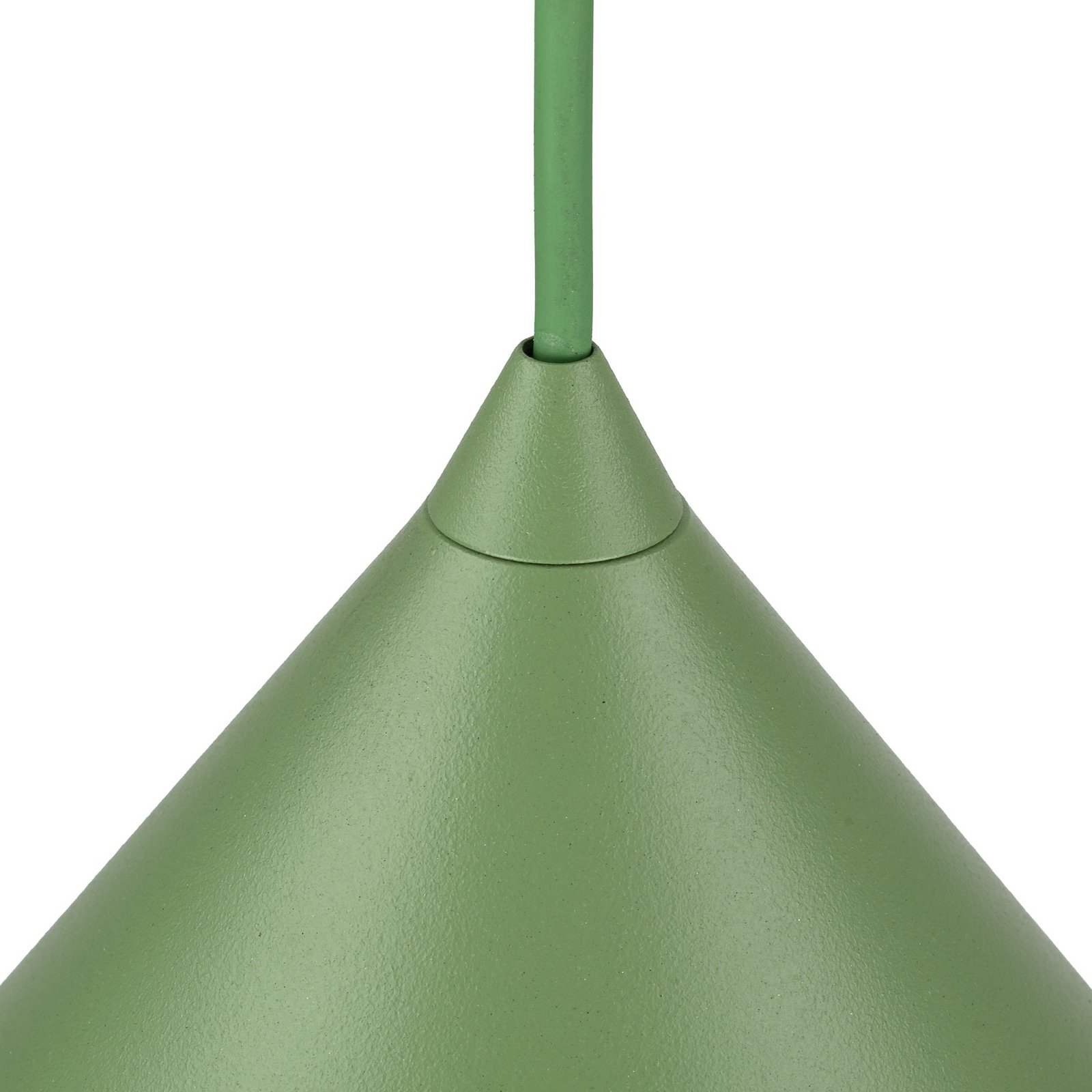 Cono pendant light, 1-bulb, Ø 50 cm, green, E27
