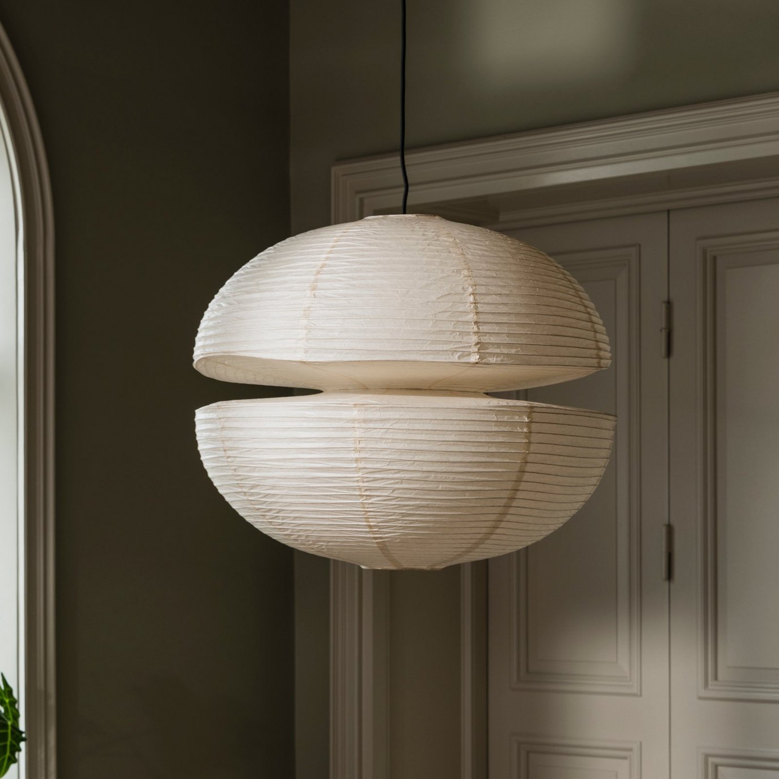 Mela abažur, Ø 60 cm, bež, E27 - Globen Lighting