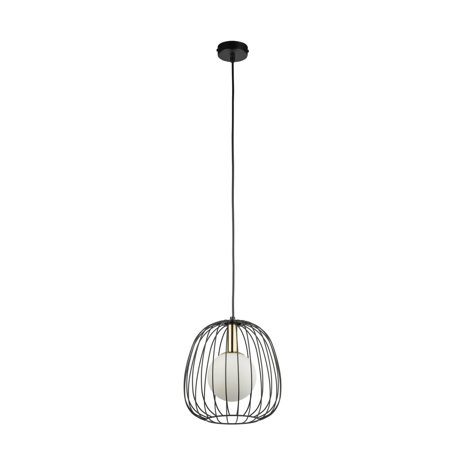 Visoka svetilka Bell S, Ø 24 cm, 1-svetilna, črna/zlata/bela