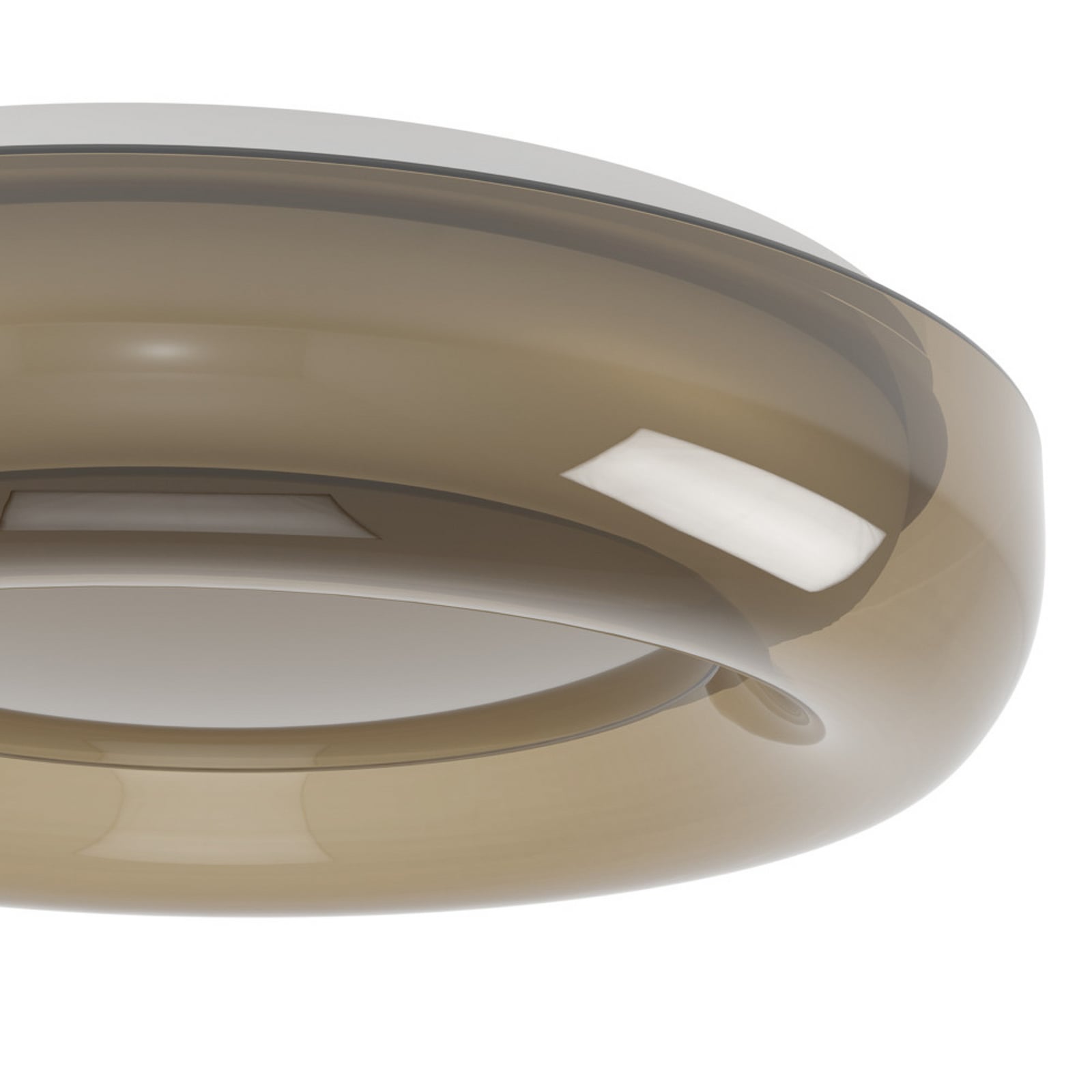 Plafón LED CONISTARINO de EGLO, marrón, Ø 40 cm, anillo CCT Plafón LED CONISTARINO de EGLO, marrón, Ø 40 cm, anillo CCT