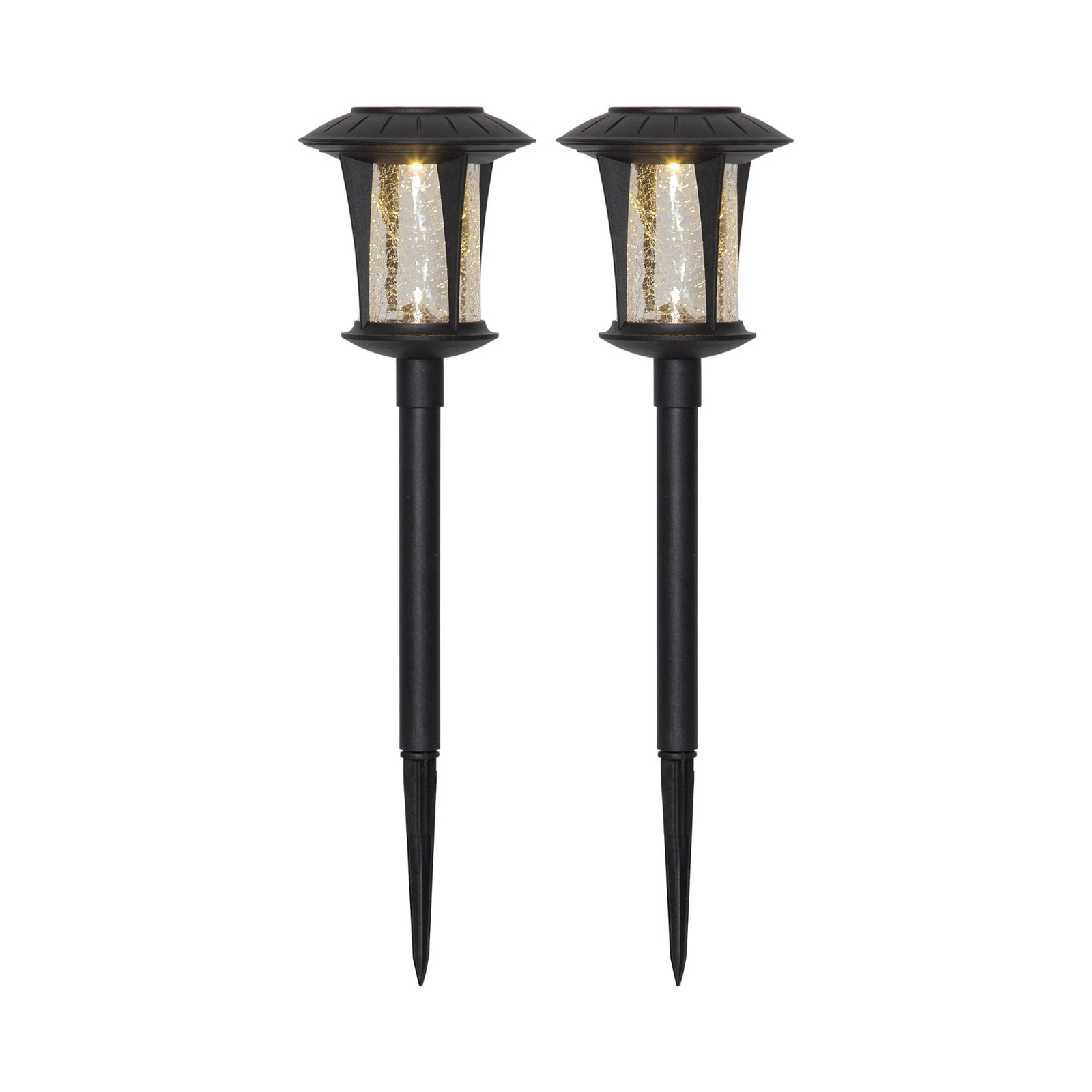 Lampes solaires LED Monaco en lot de 2