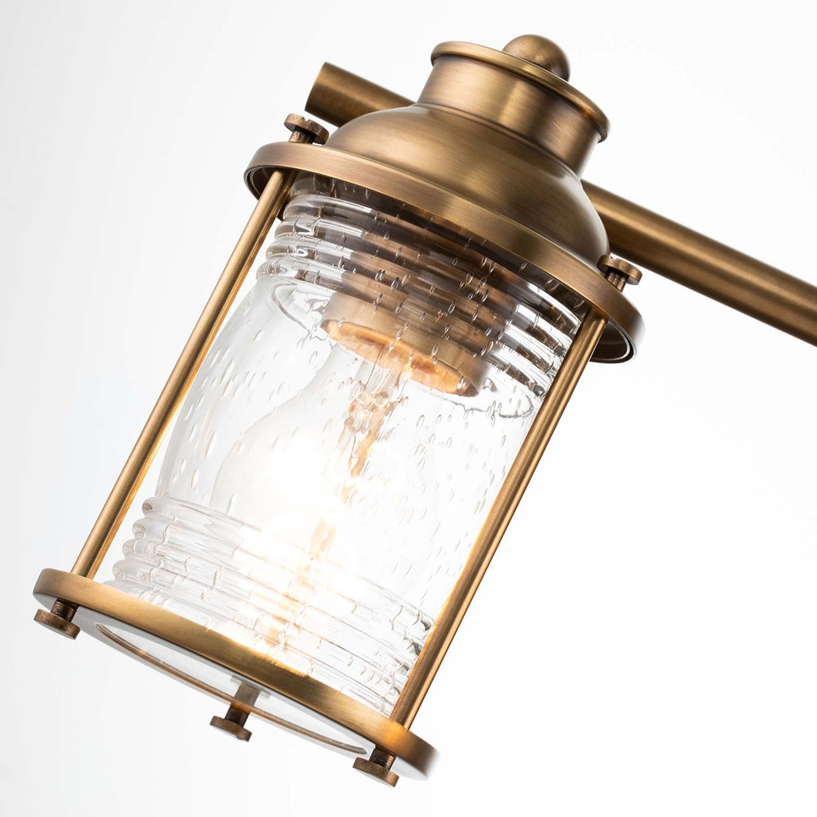Badkamer wandlamp Ashland Bay, 4-lamps, messing