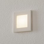 BEGA Accenta wall lamp angular frame white 160 lm