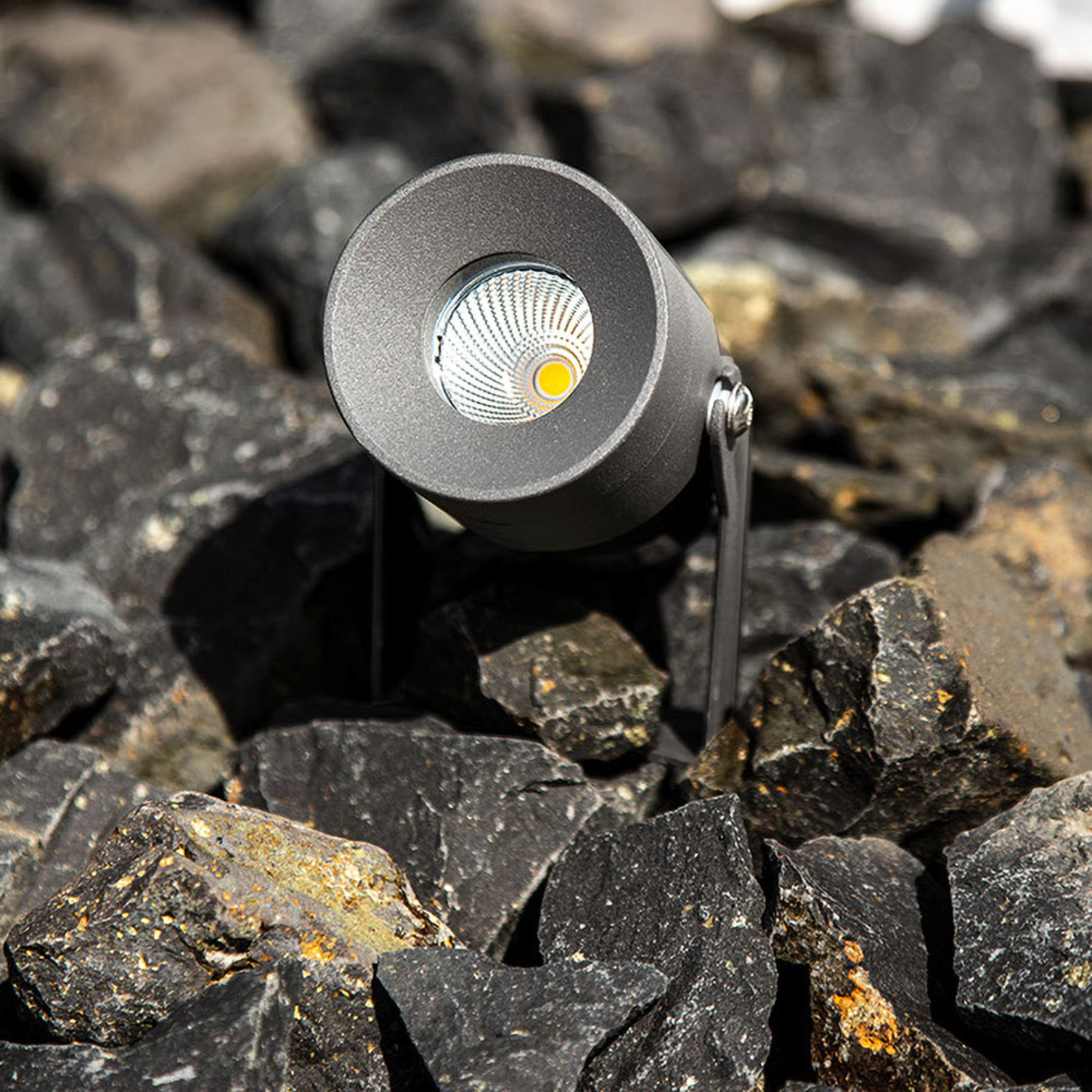 EVN Merlo Foco LED de jardín con pica de tierra, 3.000 K, 10 W