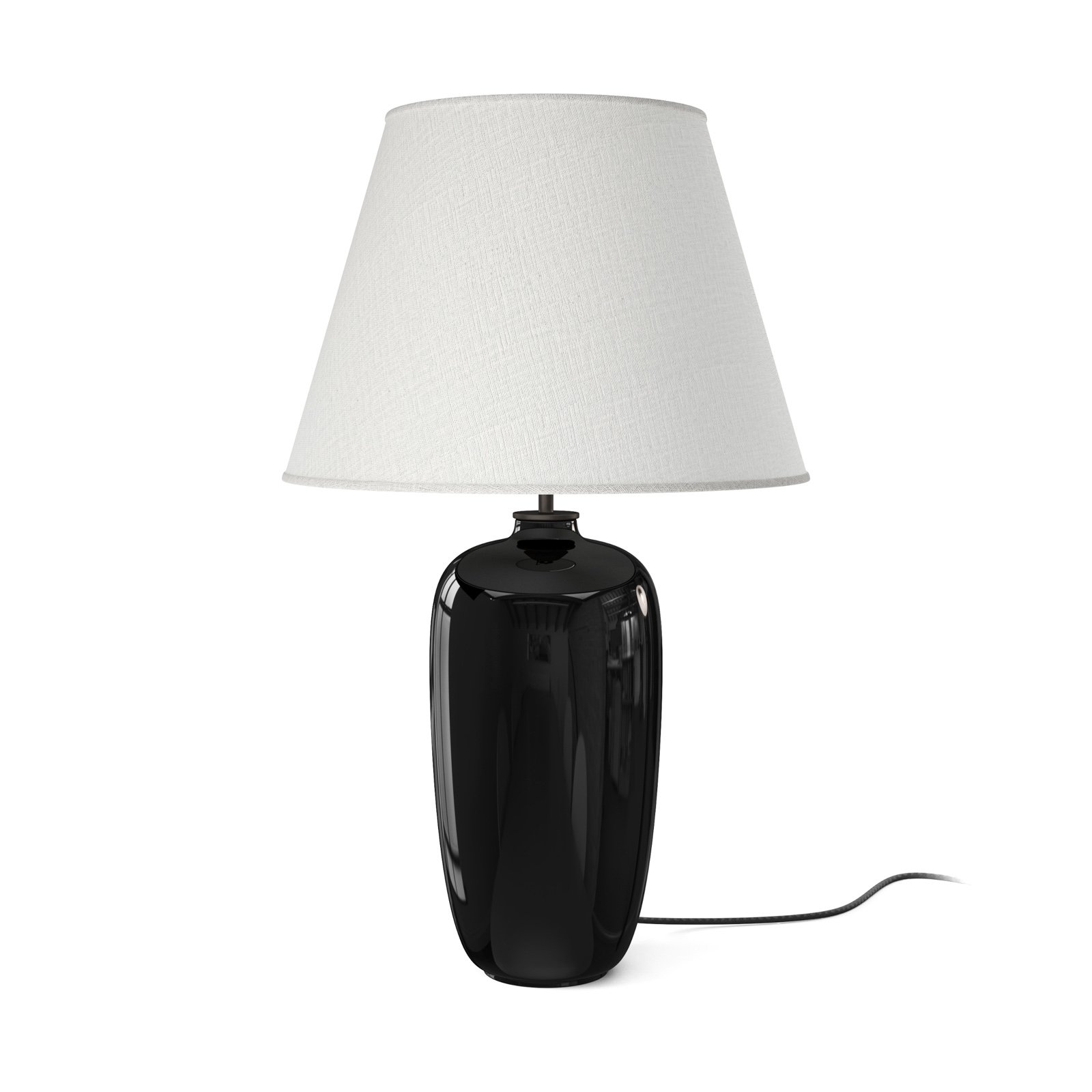 Audo Torso lampe à poser, noire/blanche, 57 cm