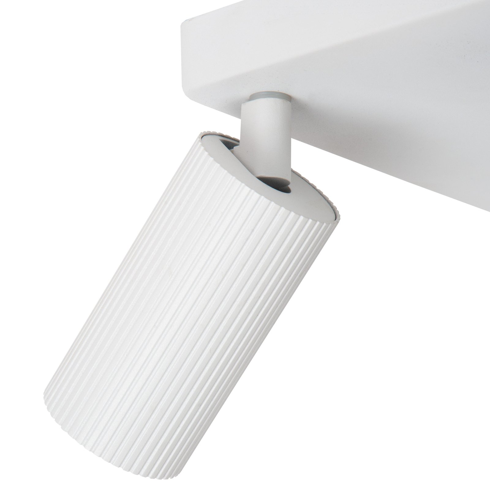 Faretto da soffitto Clubs, bianco, a 4 luci, GU10, alluminio