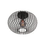 Aglio plafondlamp, Ø 33 cm, zwart, metaal