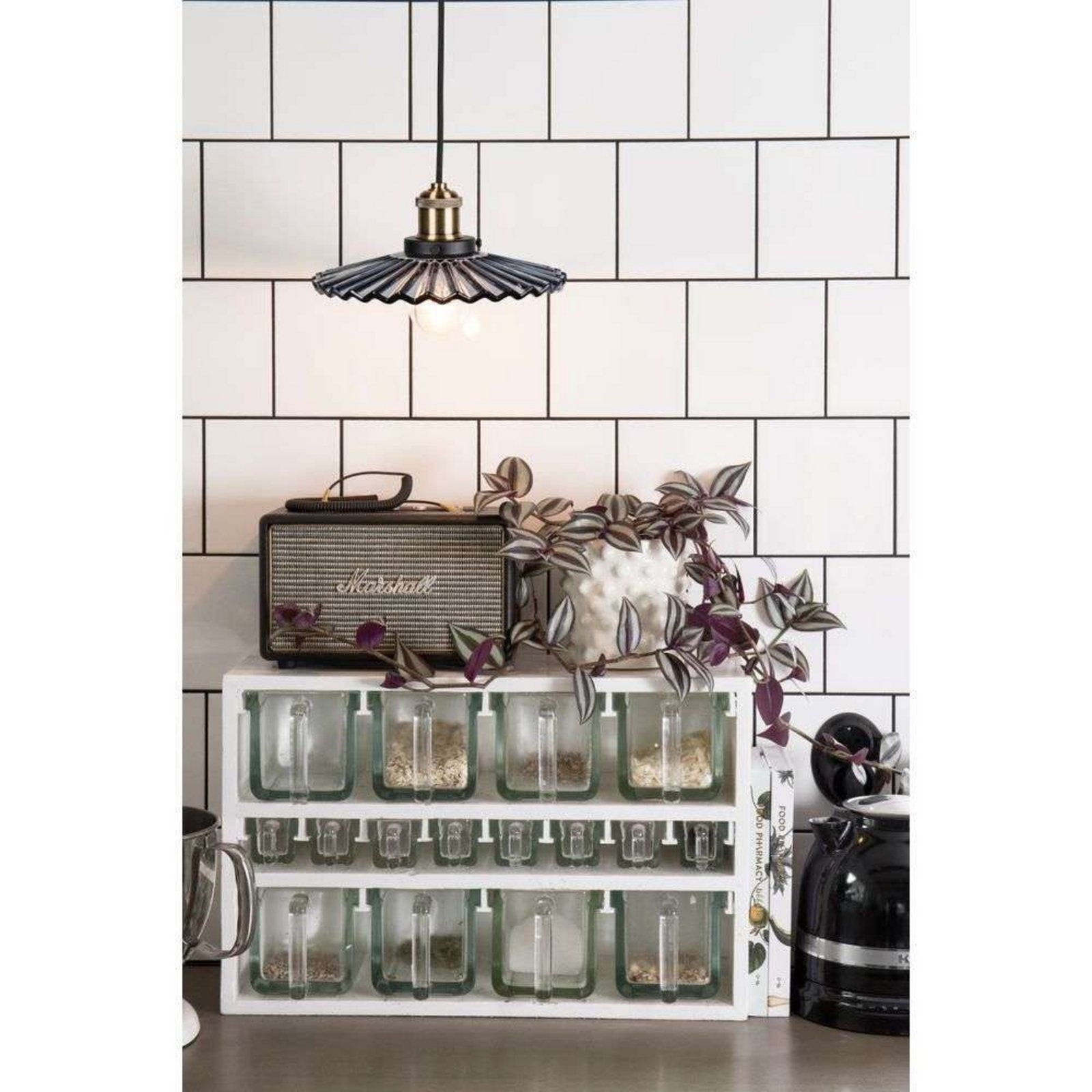 Globen Lighting Pendelleuchte COBBLER, rauchgrau, Ø 25 cm