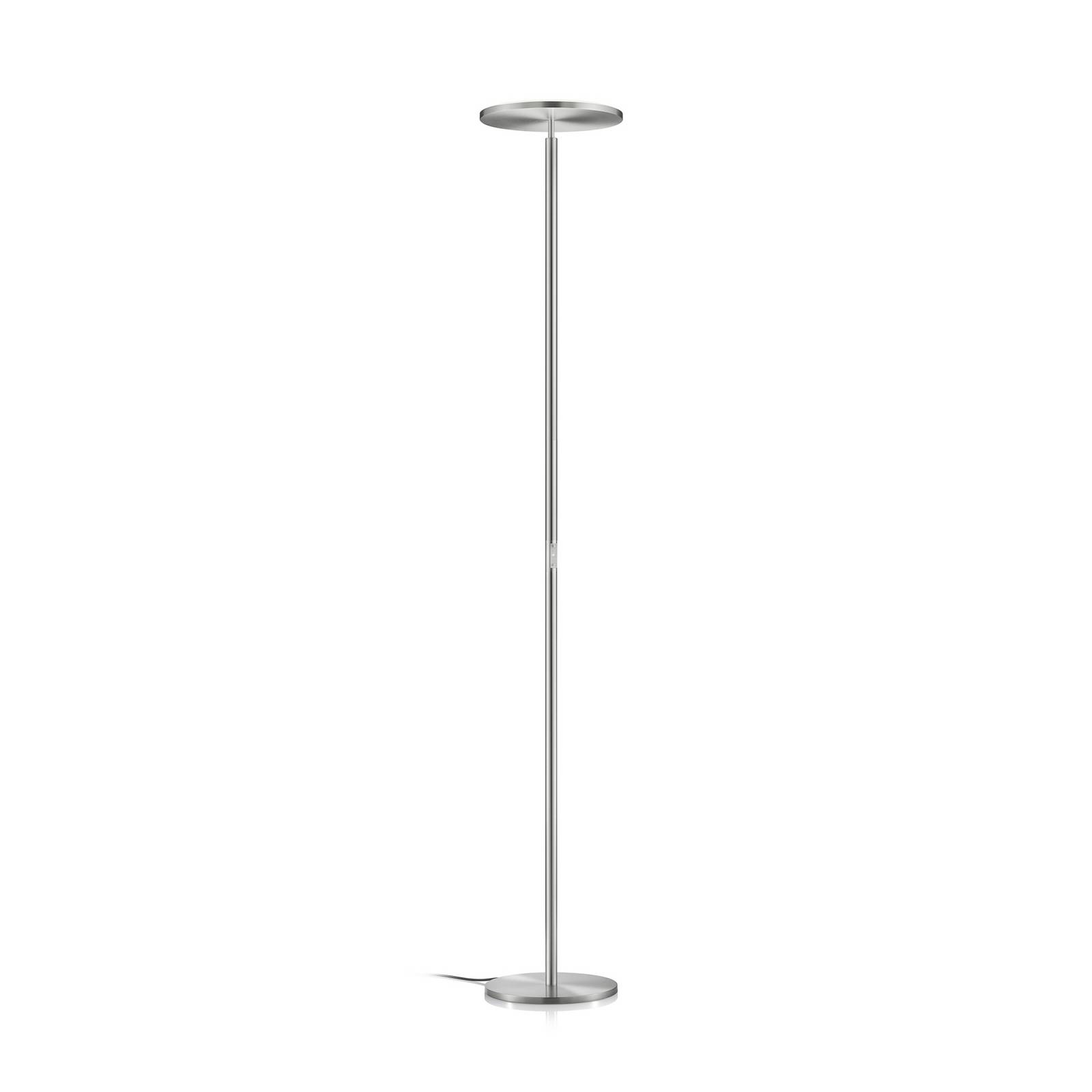 LED-Stehlampe Aura, Gestensteuerung nickelfarben Höhe 184 cm
