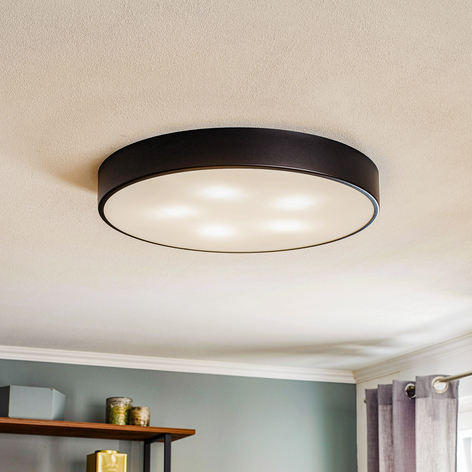Deckenleuchte Cleo 600, Sensor, Ø 60cm schwarz