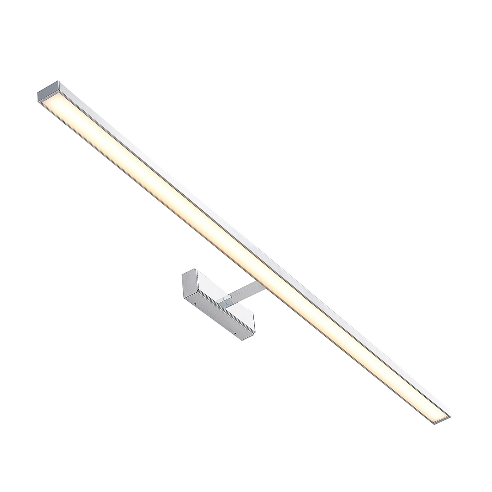 Lindby LED oglindă luminoasă Jukka, 120 cm, crom, metal, IP44