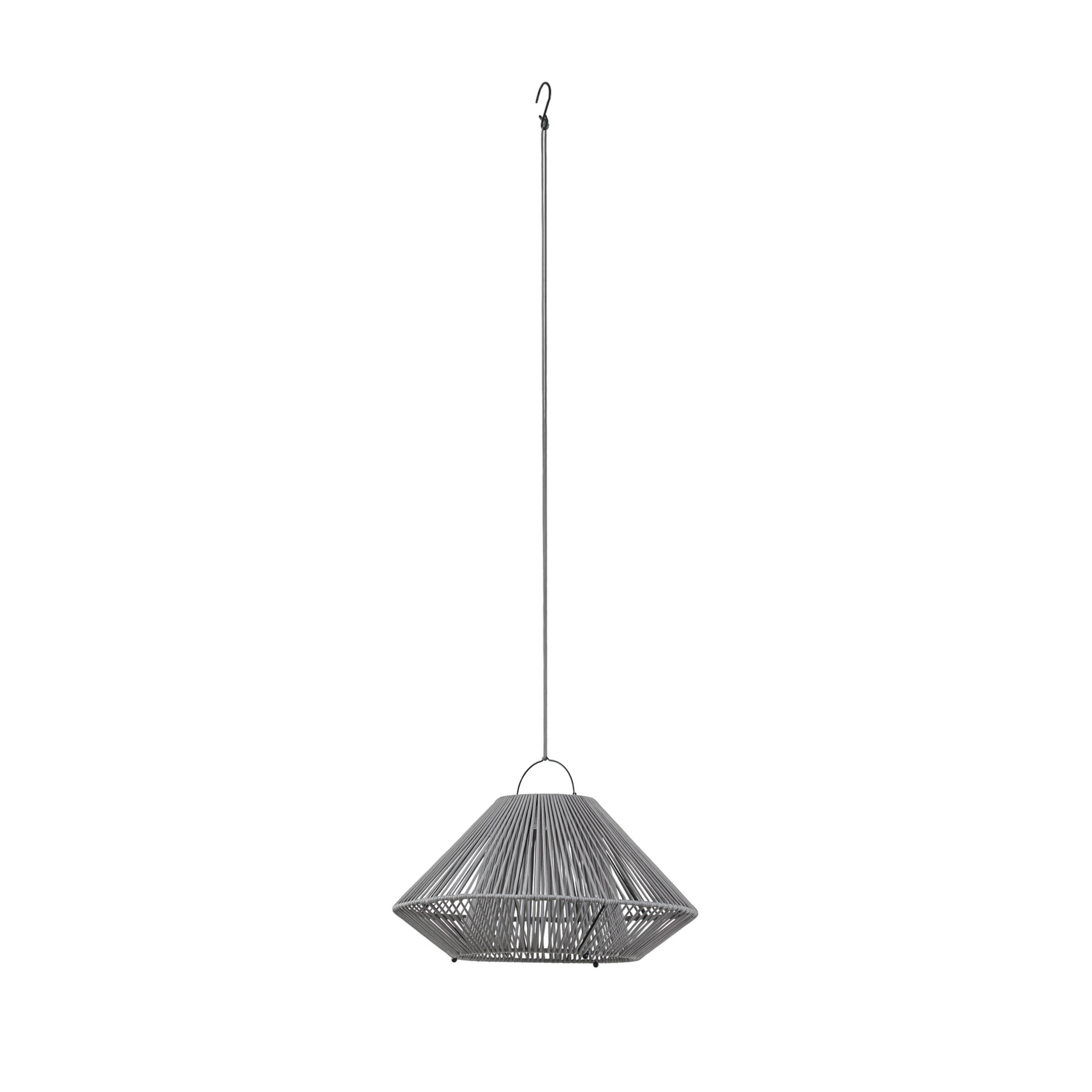 Lampa suspendată solară cu LED Austas, Ø 50 cm, gri, USB, IP54 - Lindby