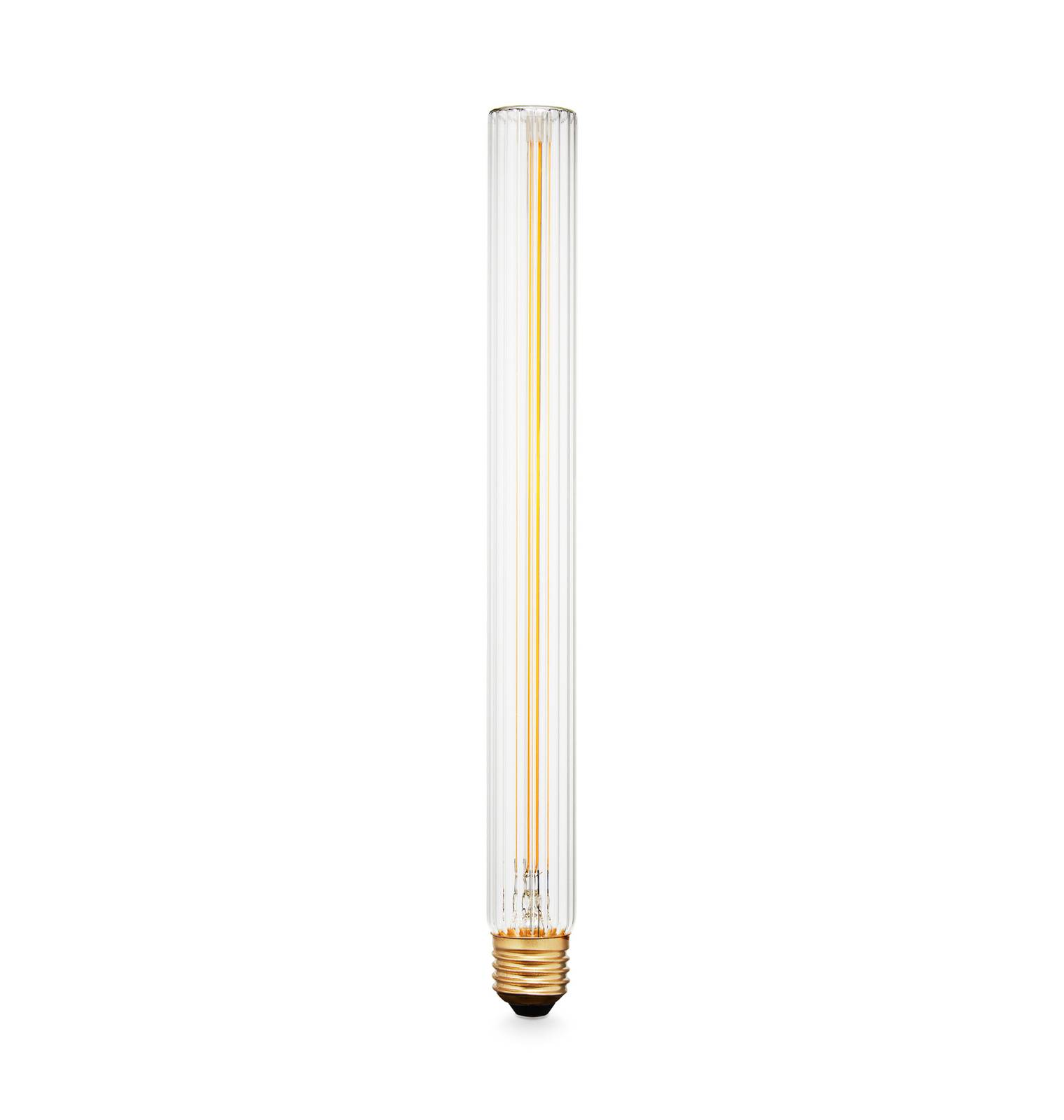 E-shop LED žiarovka Tube 300 Plissé, E27, 4 W, 2 200 K, stmievateľná
