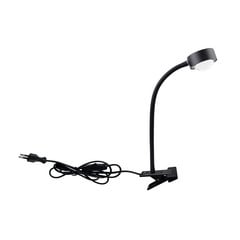 Lindby clamp light Jyla black lens 4200K flexible arm GX53