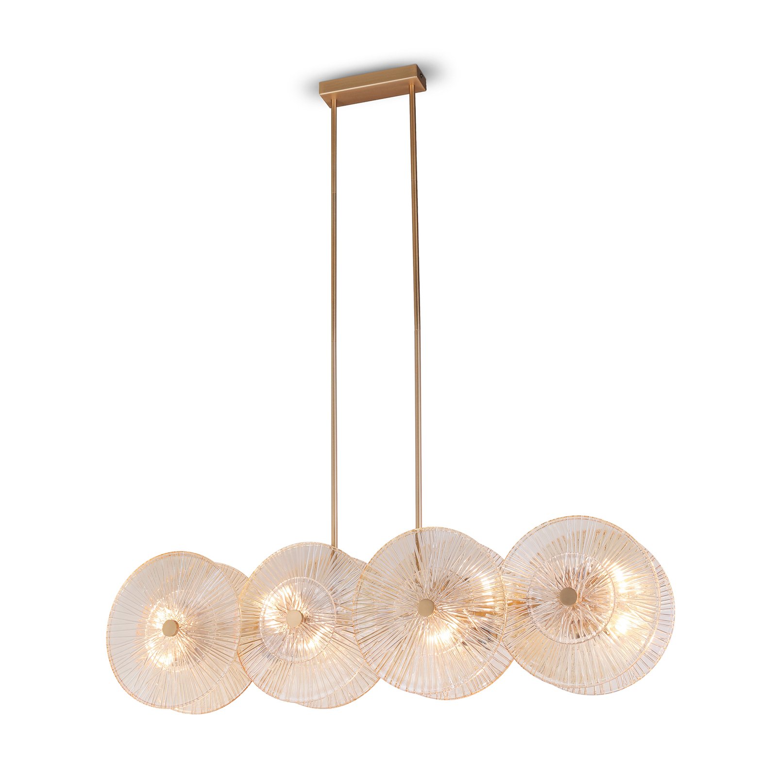 Maytoni Aster hanging light with a beam, 8-bulb