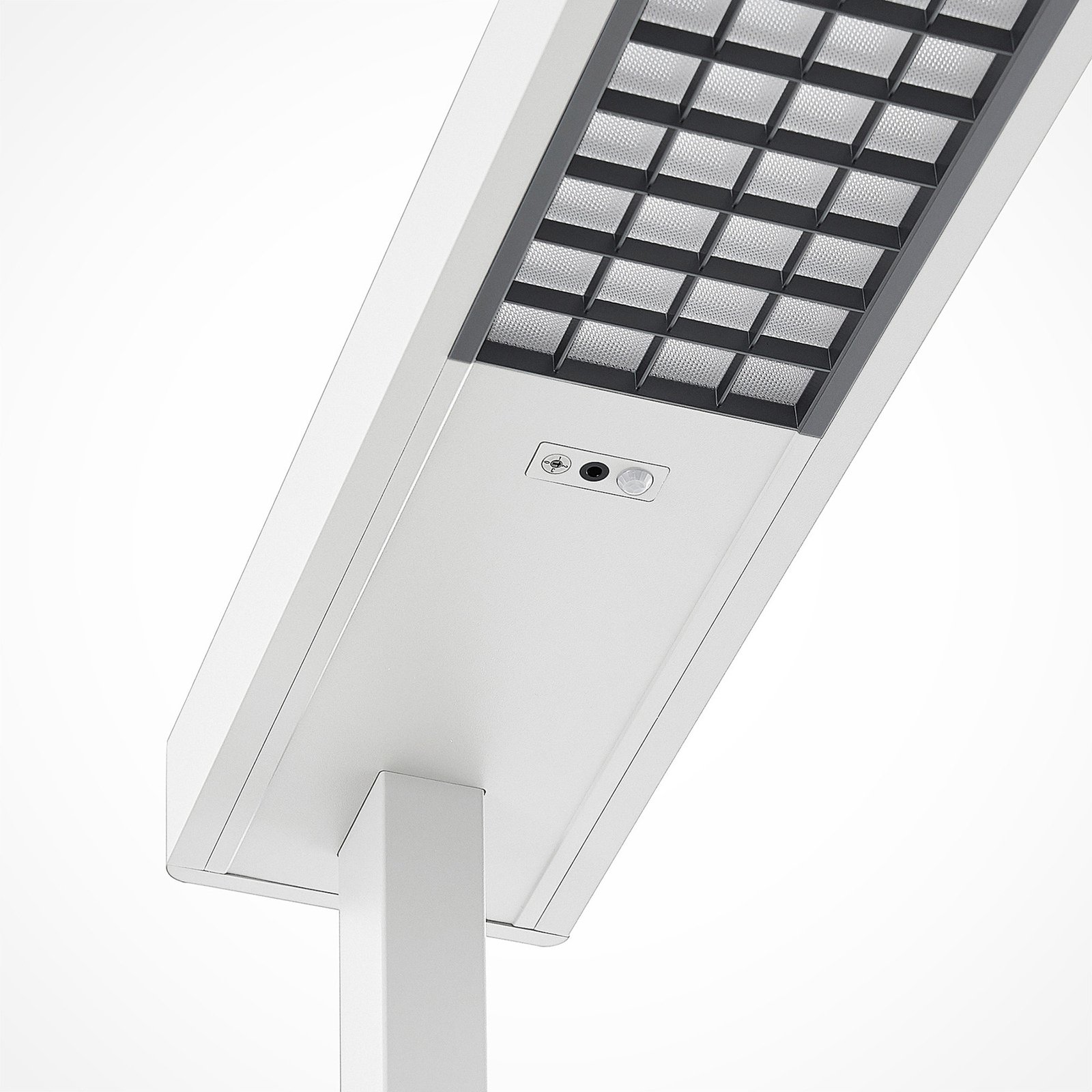 Arcchio LED-Bürostehlampe Susi, weiß, Sensor, Touchdimmer
