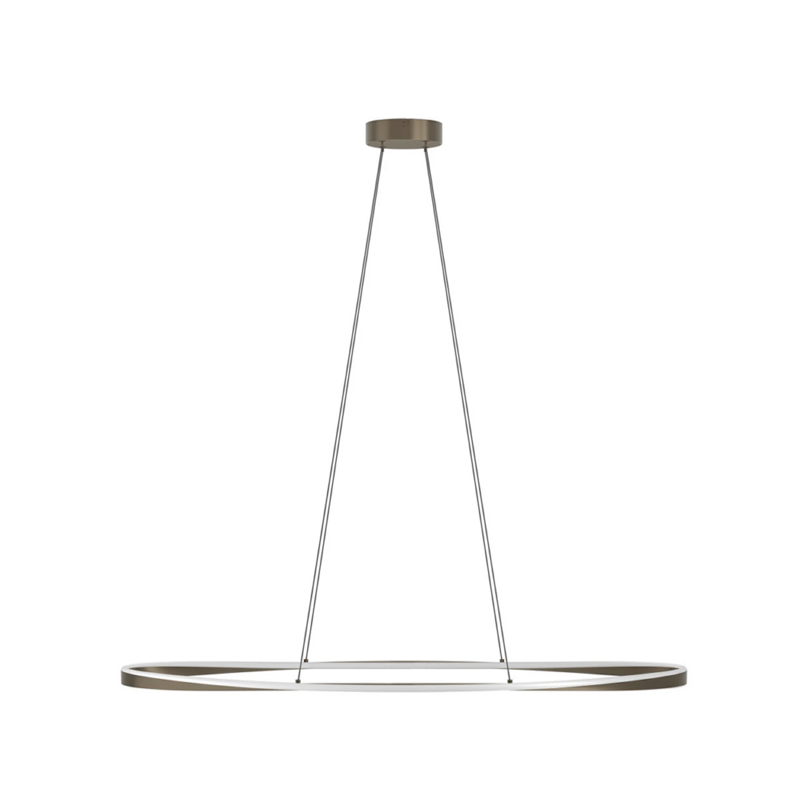 Lampada LED a sospensione EGLO CAMEROTA, bronzo 111x38 cm, telecomando