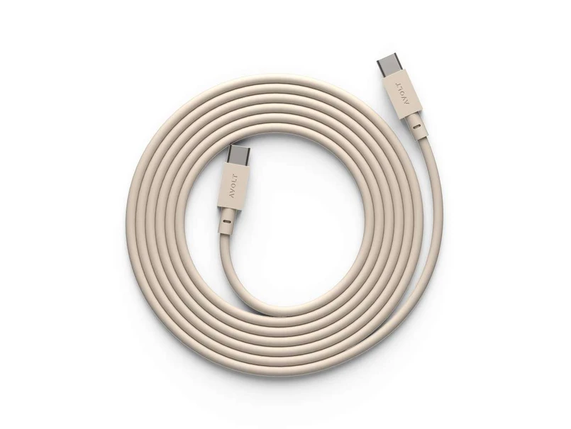 AVOLT - Cable 1 USB-C to USB-C 2m Beige