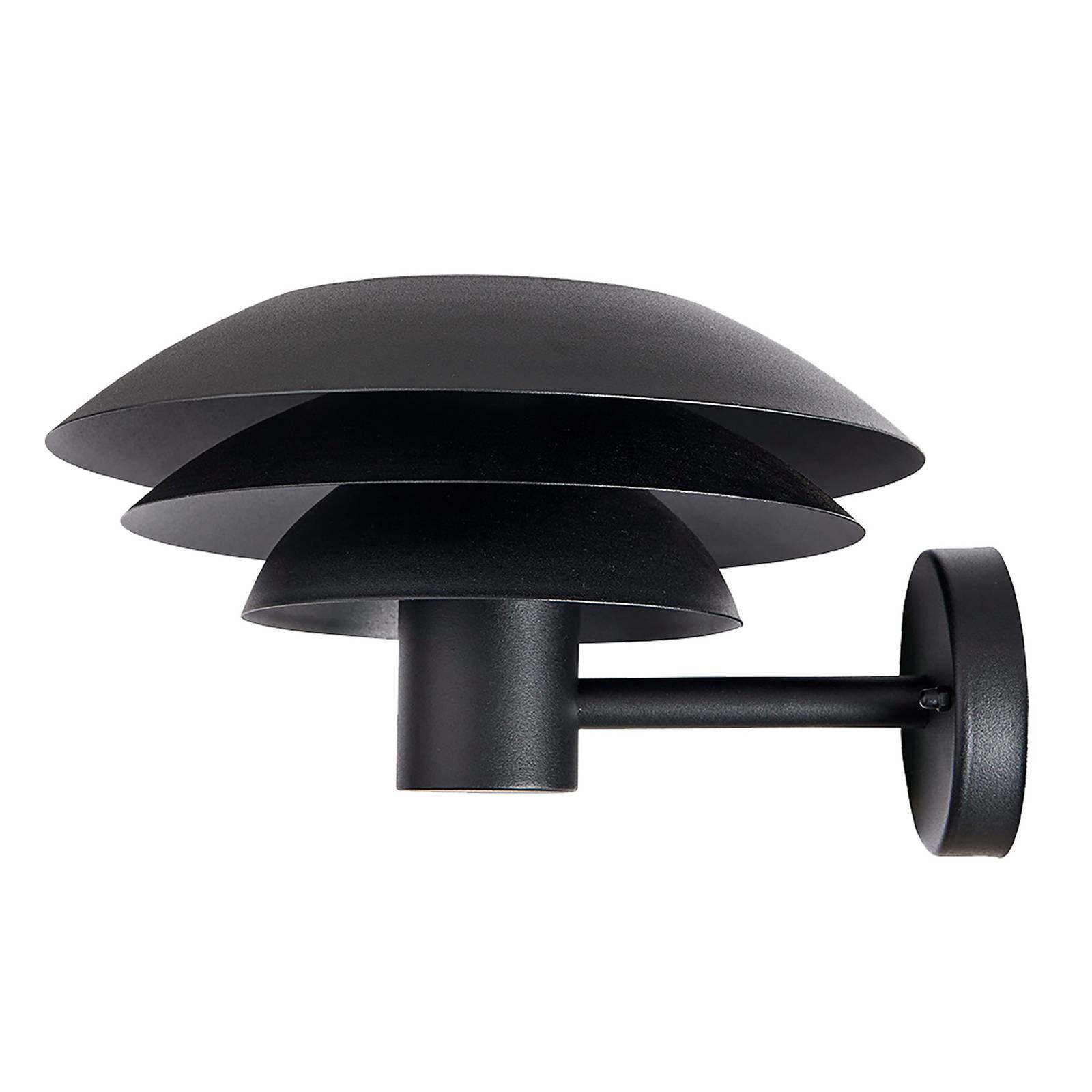 dyberg larsen - dl31 outdoor kinkiet czarny ? 31cm, stal szlachetna, e27, 60w, szer. 31 cm, wys. 20 cm
