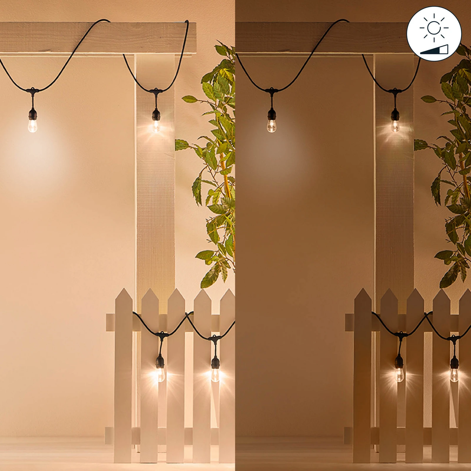 WiZ String Lights LED-Außenlichterkette, 14,8 m, CCT, RGB