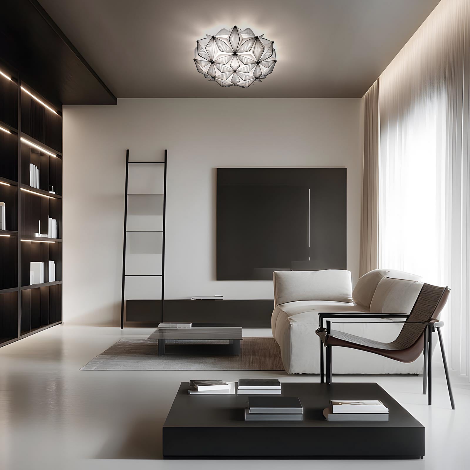 C'EST LA VIE Deckenlampe, schwarz, Ø 47 cm, 2-flg. - Slamp C'EST LA VIE Deckenlampe, schwarz, Ø 47 cm, 2-flg. - Slamp