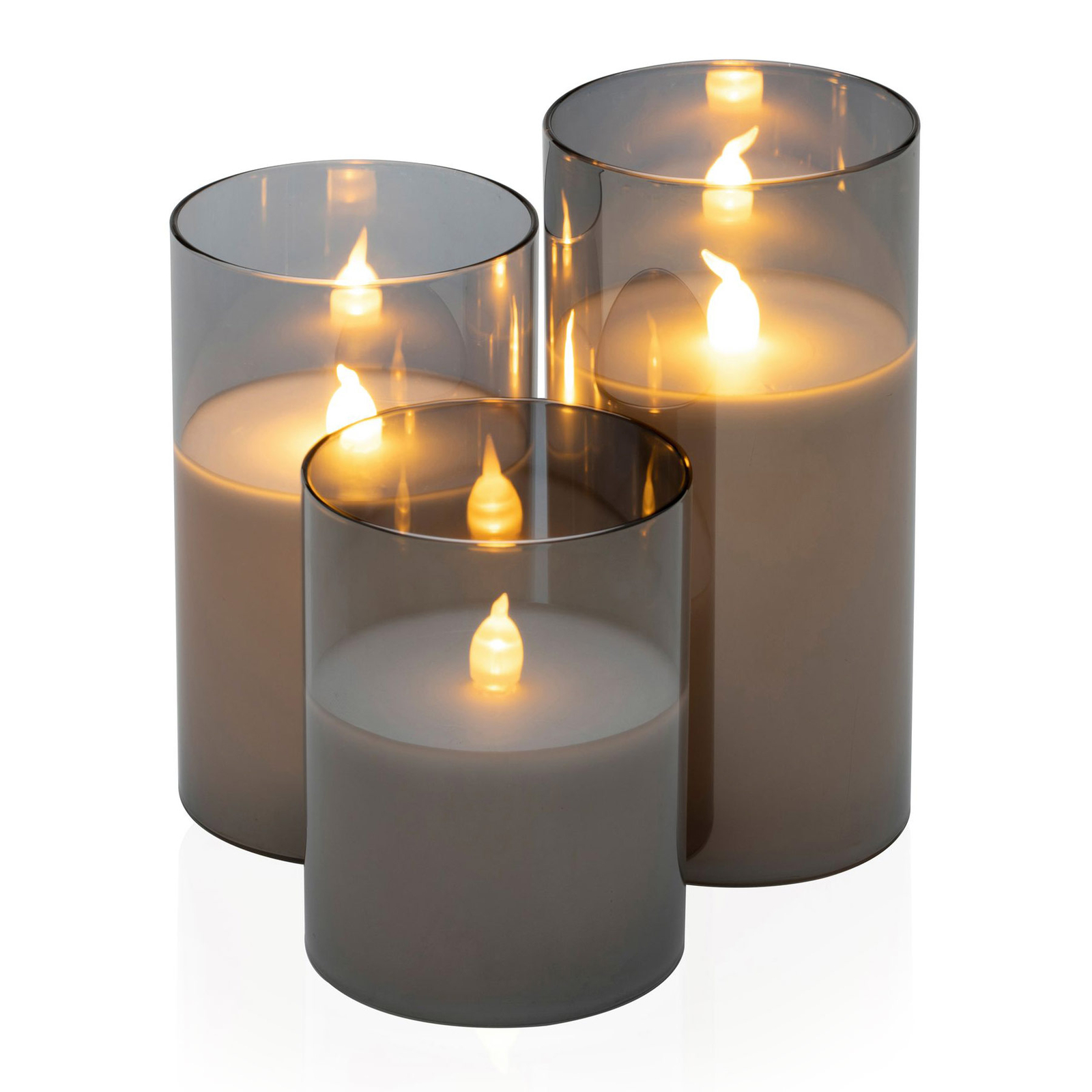 Pauleen Classy Smokey Candle LED candela set 3x