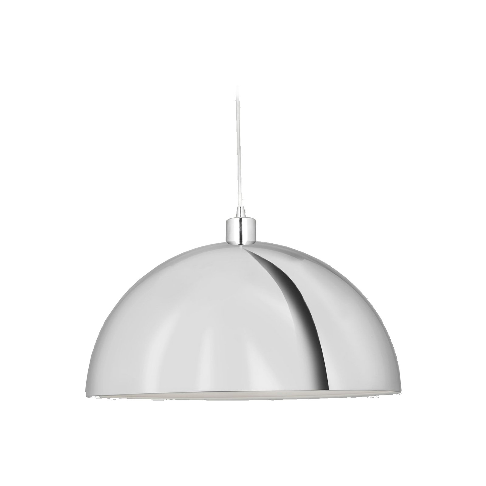 Aluminor Dome pendant light, Ø 50 cm, chrome